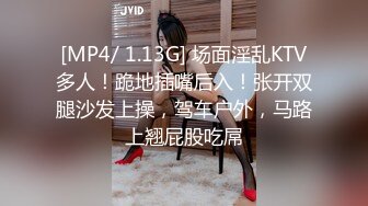 [MP4/ 1.13G] 场面淫乱KTV多人！跪地插嘴后入！张开双腿沙发上操，驾车户外，马路上翘屁股吃屌