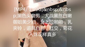 [MP4/ 1.09G]&nbsp;&nbsp;黑色头套男，大战黑丝白嫩御姐美少妇，女上位啪啪，乳夹铃，道具自慰，肛交，菊花入珠花样真多