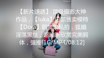 【新片速遞】 顶级摄影大神作品，【luka】内部售卖模特【Dora】眼镜娘私拍，狐媚淫荡黑丝，超清晰欣赏完美胴体，强推[1G/MP4/08:12]